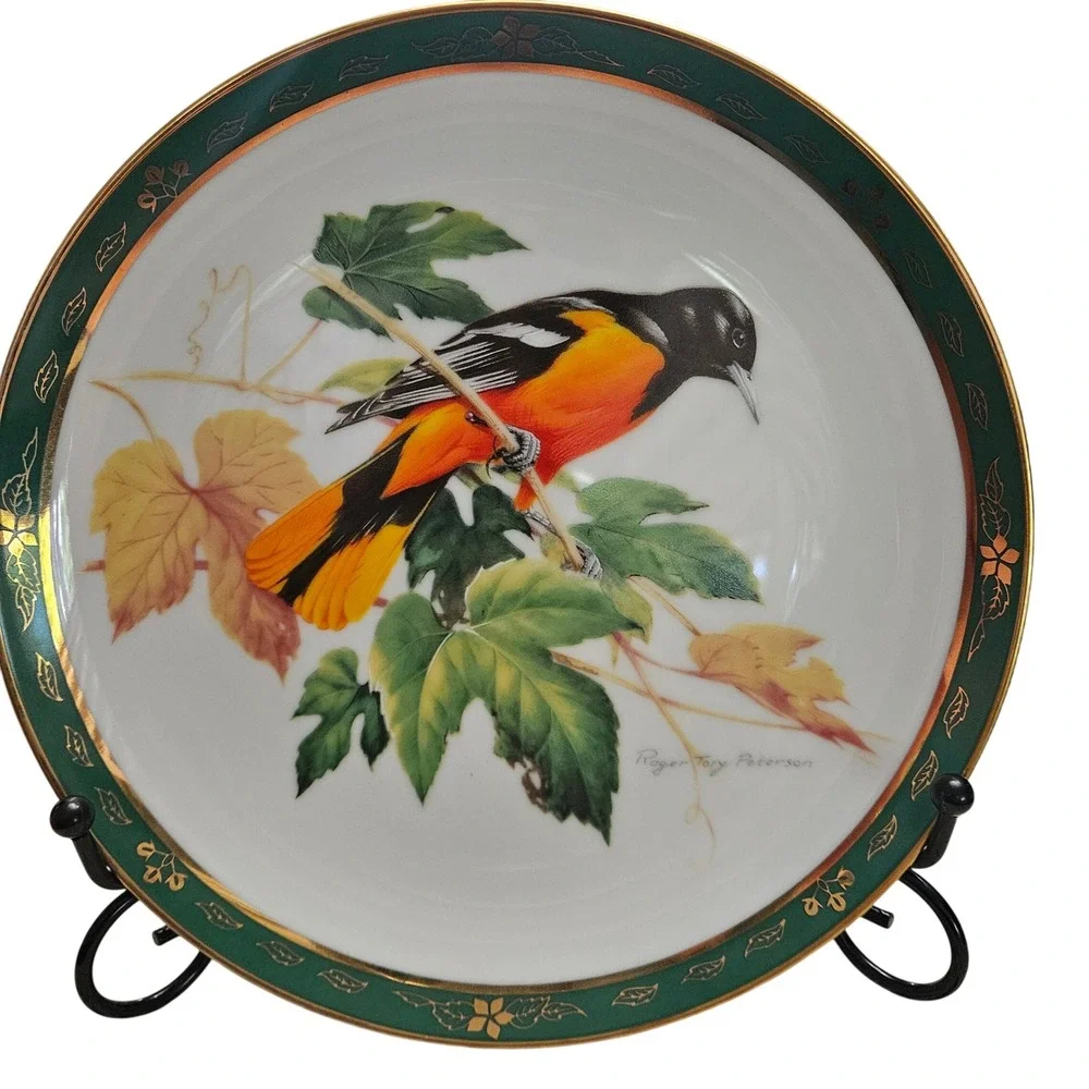 Danbury Mint Songbirds of Roger Peterson Baltimore Oriole Decorative Plate 8
